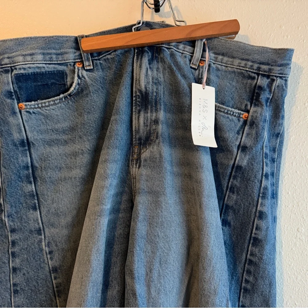 NWT Sienna Miller x Marks & Spencer Barrel Jeans M&S US 12 / UK 16